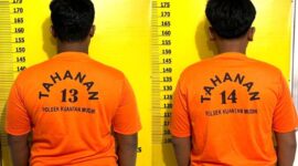 Dua tersangka penyelewengan solar bersubsidi ditangkap polisi di Kuantan Mudik (Dok.Polsek Kuantan Mudik)