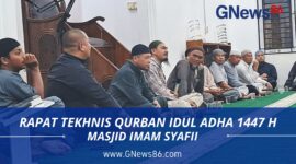 Rapat Tekhnis Pelaksanaan Qurban 1447 H Masjid Imam Syafii Karak Teluk Kuantan (Dok.GNews86)