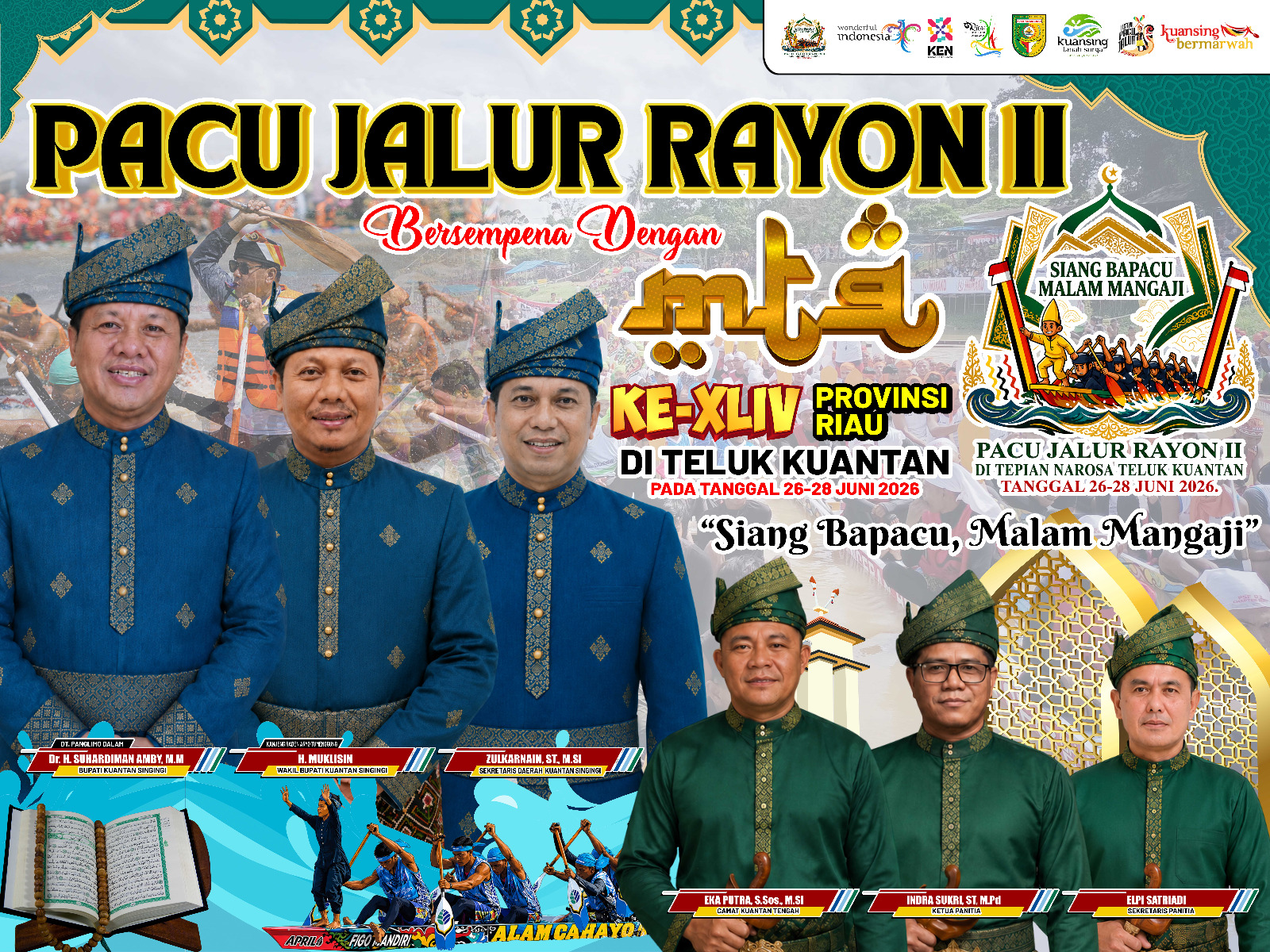 Sinergi Budaya dan Religi: Pacu Jalur Rayon II Kuansing Siap Digelar Juni 2026