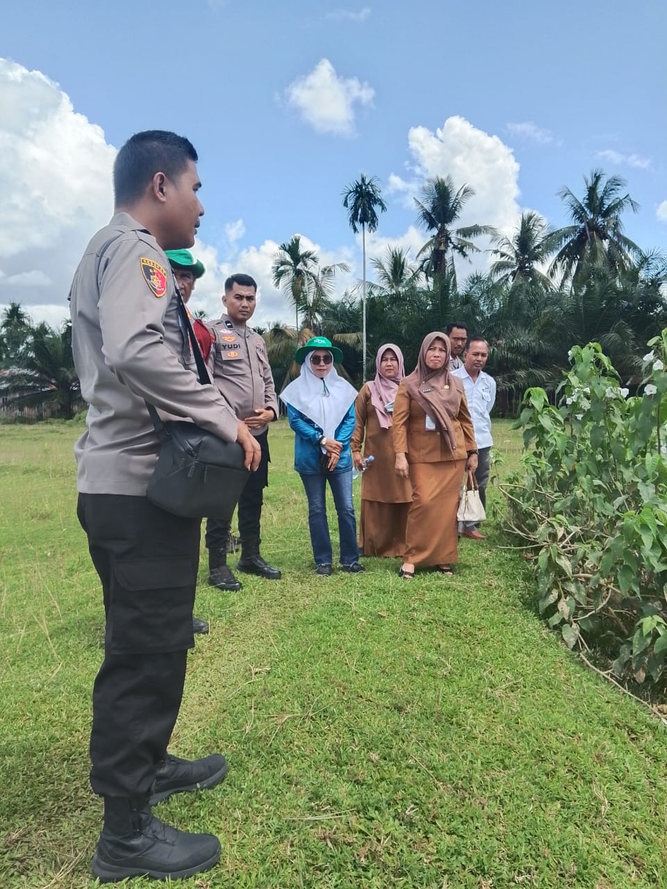 Dukung Ketahanan Pangan, Polsek Cerenti Cek Lahan 6 Hektare di Kuansing