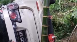 Kondisi Mobil Fortunner BM 1825 KR di Lokasi Kejadian (GNews86)