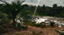 Tambang Emas Ilegal di Objek Wisata Danau Kebun Nopi Kuansing Riau (Dok.Candra)