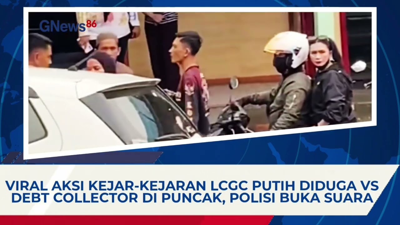 Viral Aksi Kejar-kejaran LCGC Putih Diduga vs Debt Collector di Puncak, Polisi Buka Suara