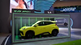 Sejumlah produsen otomotif menghadirkan mobil listrik dengan harga mulai Rp200 jutaan pada Juni 2026, memperluas pilihan masyarakat dan memperketat persaingan pasar kendaraan listrik nasional.(dok Foto : viva.co.id)