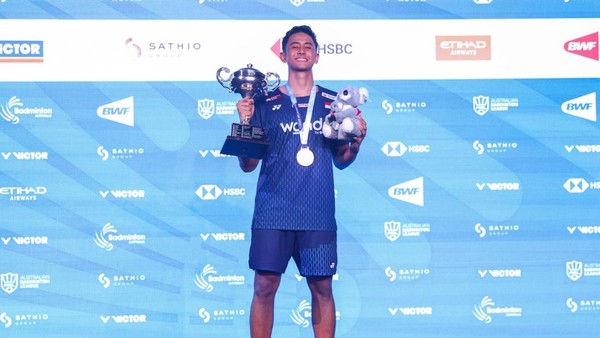 Alwi Farhan menjadi penyumbang satu-satunya gelar Indonesia pada Australia Open 2026 setelah menjuarai sektor tunggal putra di Sydney.(dok foto : Facebook.com)
