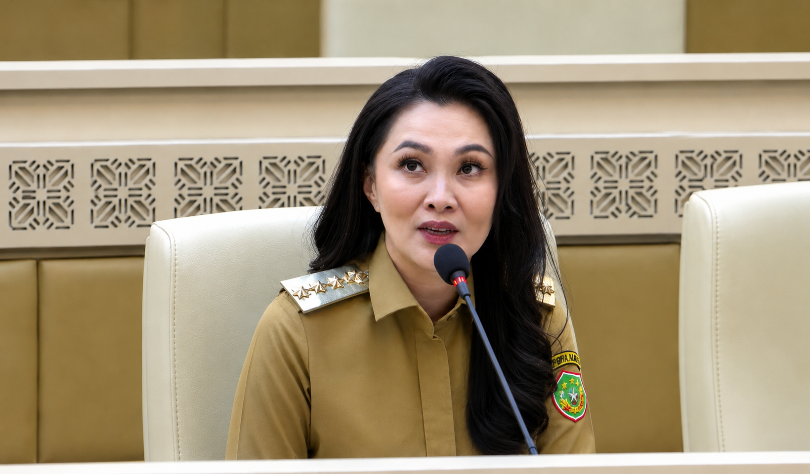 Gubernur Maluku Utara Sherly Tjoanda menyampaikan pandangannya dalam rapat Komisi II DPR RI terkait kesulitan keuangan daerah untuk membayar gaji PPPK hingga akhir tahun anggaran.