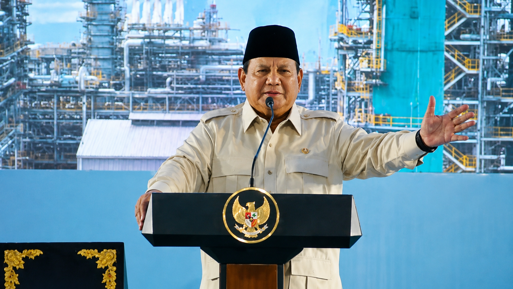 Presiden Prabowo Subianto meresmikan RSUD KH Muhammad Thohir di Krui, Kabupaten Pesisir Barat, Lampung, sebagai upaya meningkatkan akses dan kualitas layanan kesehatan masyarakat.