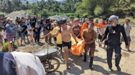 Korban saat berhasil dievakuasi 