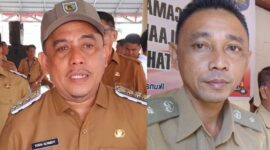 Bupati Bolmong Yusra Alhabsy SE dan Sangadi Ikuna Mulyono Mmonto SH