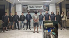 Tersangka saat diamankan Tim URC