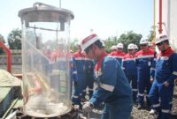Direktur Penunjang Bisnis PT Pertamina (Persero) M. Erry Sugiharto saat memeriksa aset di lokasi. (Foto: istimewa)